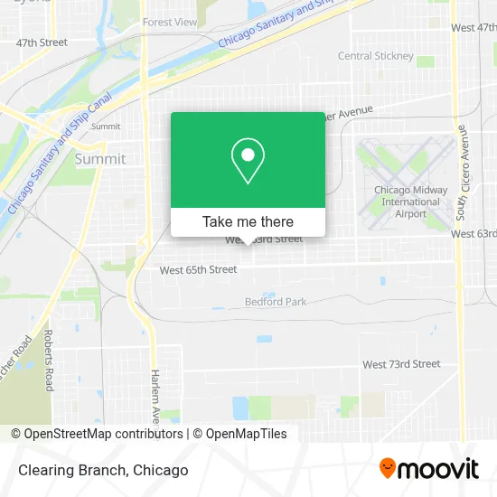 Clearing Branch map