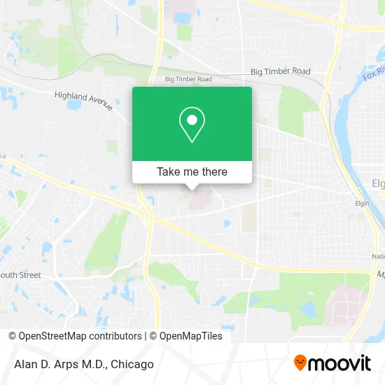 Alan D. Arps M.D. map