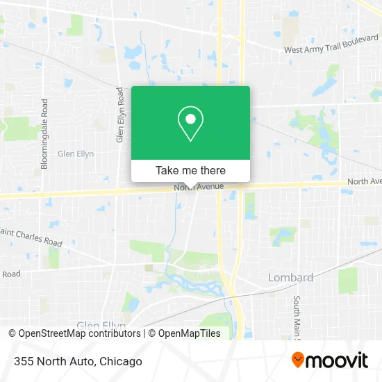 355 North Auto map