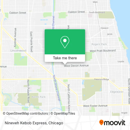 Nineveh Kebob Express map