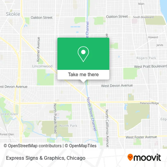 Express Signs & Graphics map