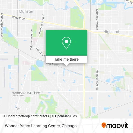 Wonder Years Learning Center map