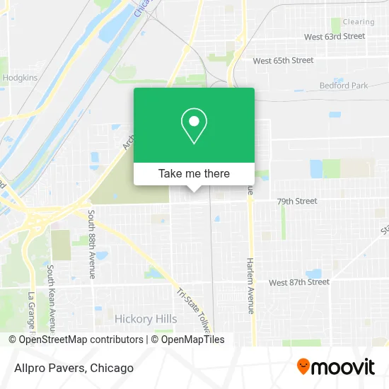 Allpro Pavers map