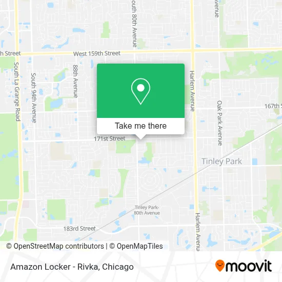 Amazon Locker - Rivka map