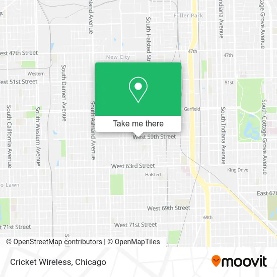 Cricket Wireless map