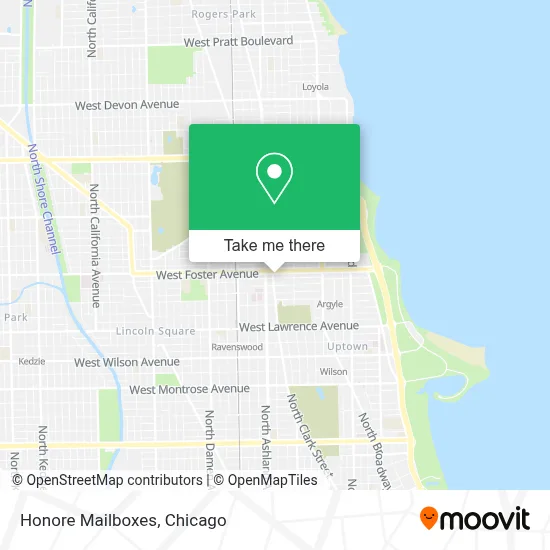 Honore Mailboxes map