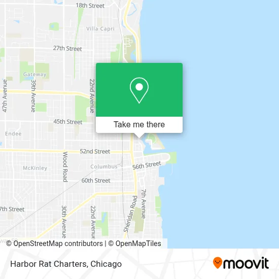 Harbor Rat Charters map