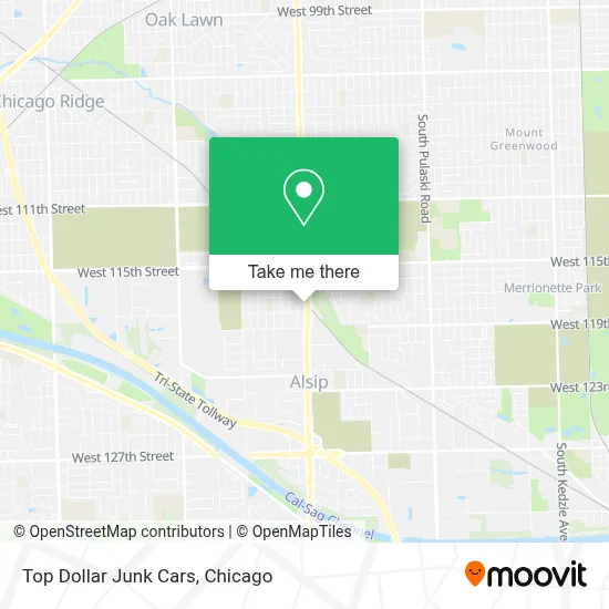 Top Dollar Junk Cars map