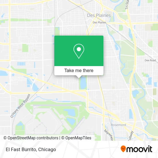El Fast Burrito map