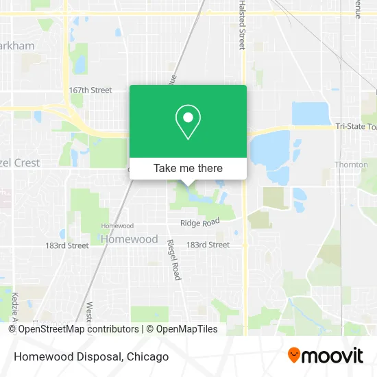 Homewood Disposal map