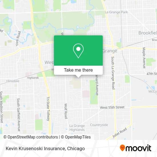 Kevin Krusenoski Insurance map