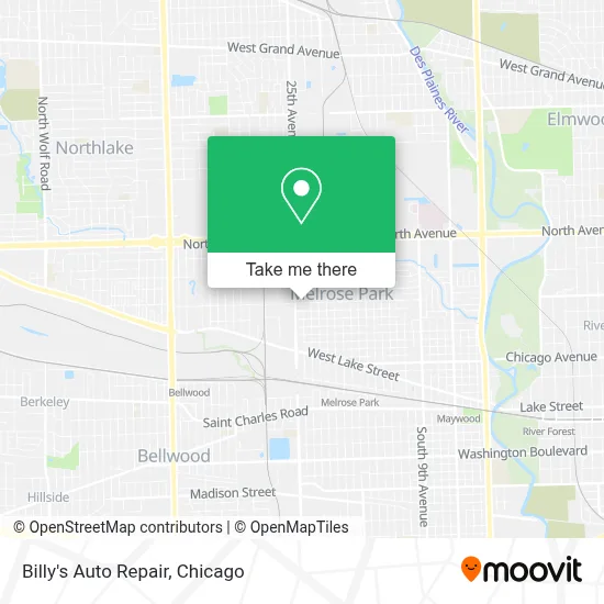 Billy's Auto Repair map