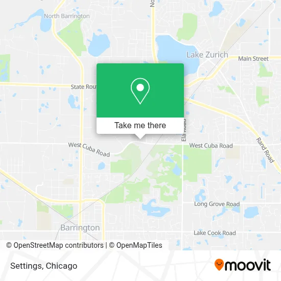 Settings map