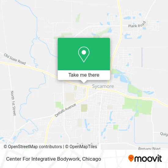 Center For Integrative Bodywork map