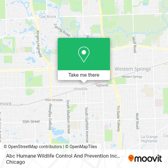 Abc Humane Wildlife Control And Prevention Inc. map