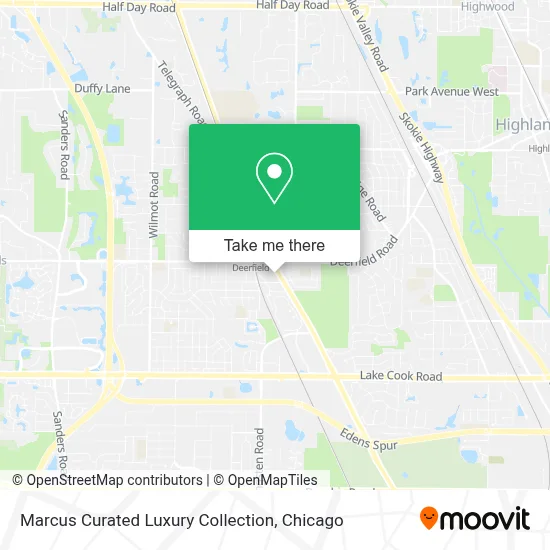 Marcus Curated Luxury Collection map