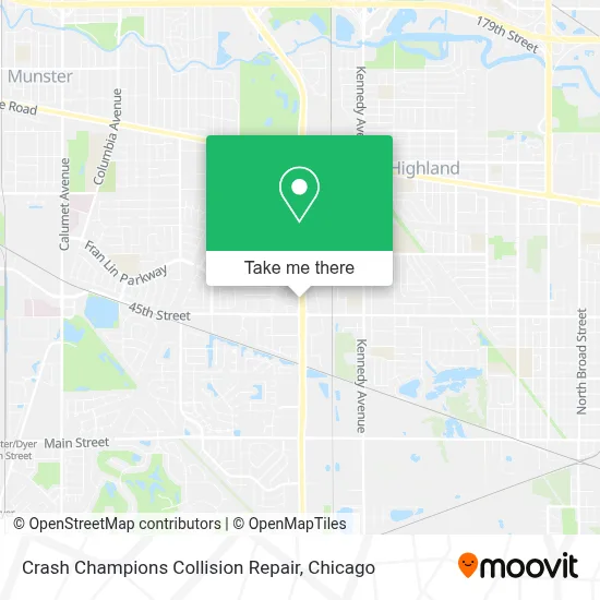 Crash Champions Collision Repair map