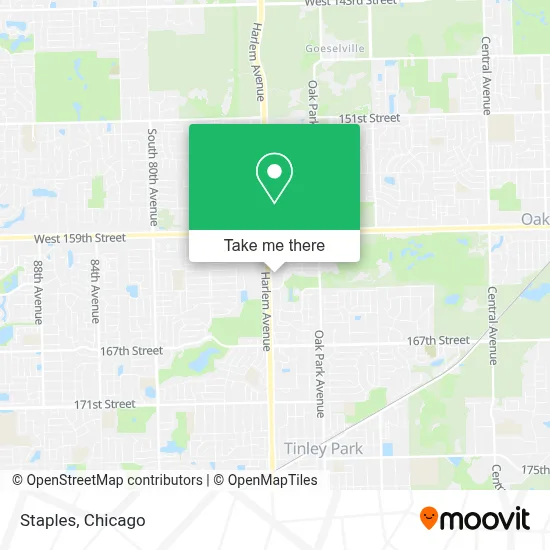 Staples map