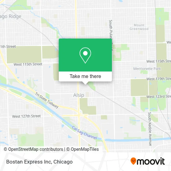 Bostan Express Inc map