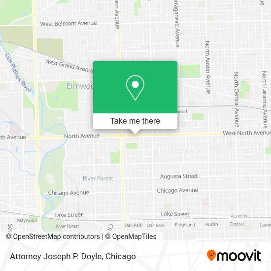 Attorney Joseph P. Doyle map