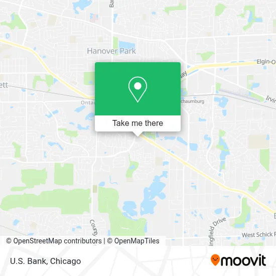 U.S. Bank map