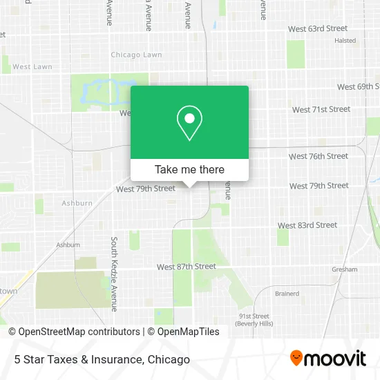 5 Star Taxes & Insurance map