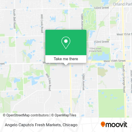 Angelo Caputo's Fresh Markets map