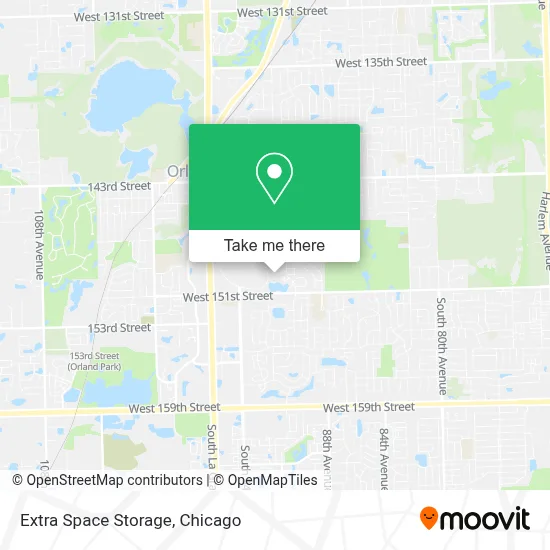 Extra Space Storage map