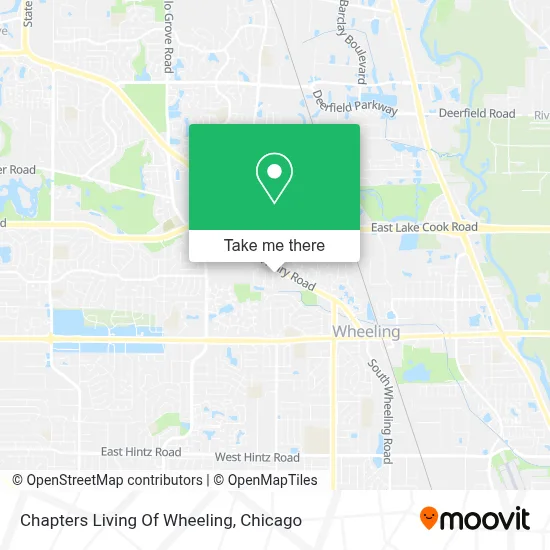 Chapters Living Of Wheeling map