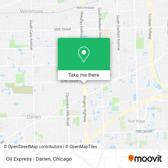 Oil Express - Darien map