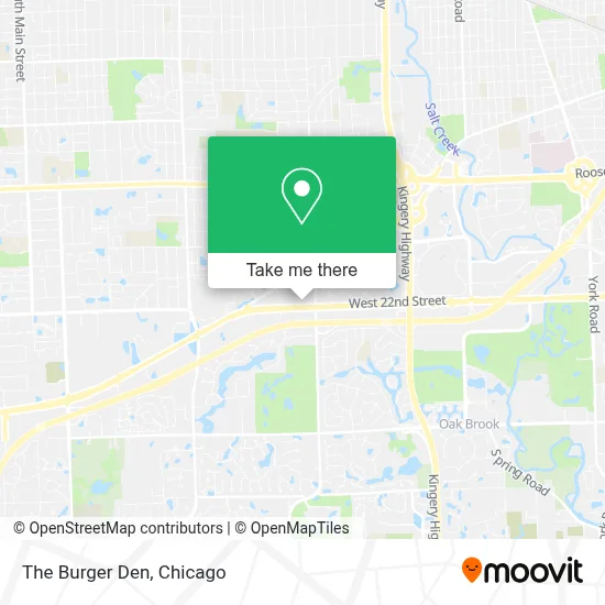 The Burger Den map