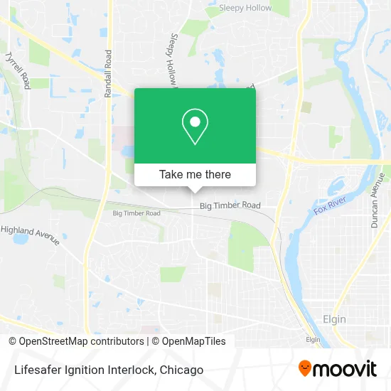Lifesafer Ignition Interlock map