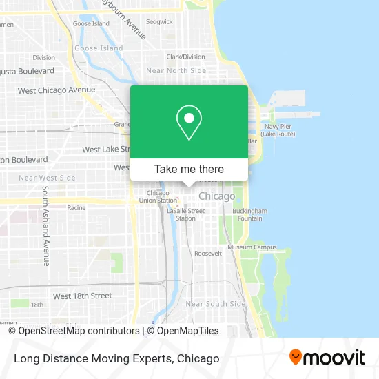 Long Distance Moving Experts map