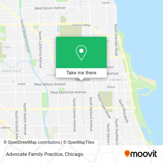 Advocate Family Practice map