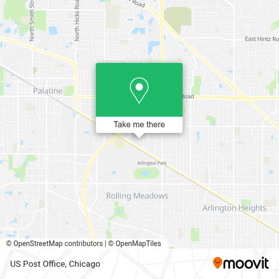 Us Post Office map