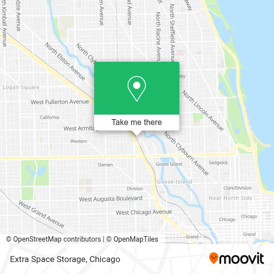 Extra Space Storage map