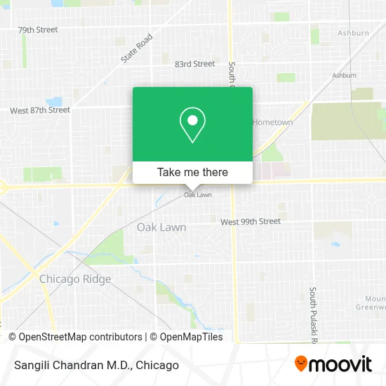 Sangili Chandran M.D. map