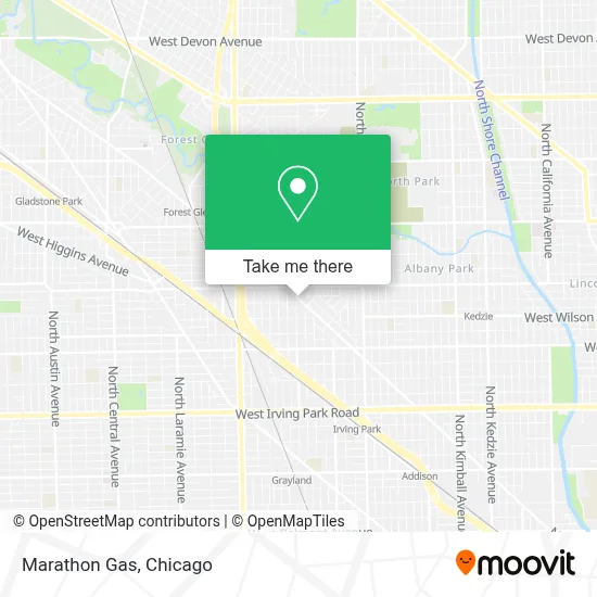 Marathon Gas map
