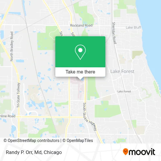 Randy P. Orr, Md map