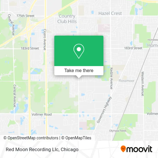 Red Moon Recording Llc map
