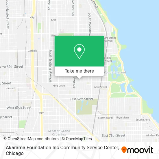 Akarama Foundation Inc Community Service Center map