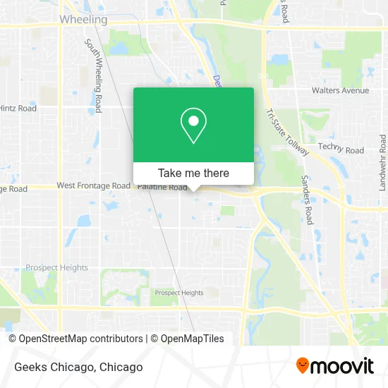 Geeks Chicago map