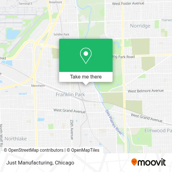 Just Manufacturing map