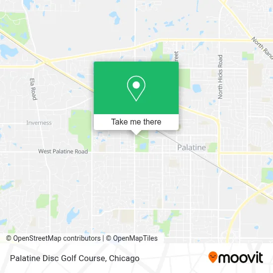 Palatine Disc Golf Course map