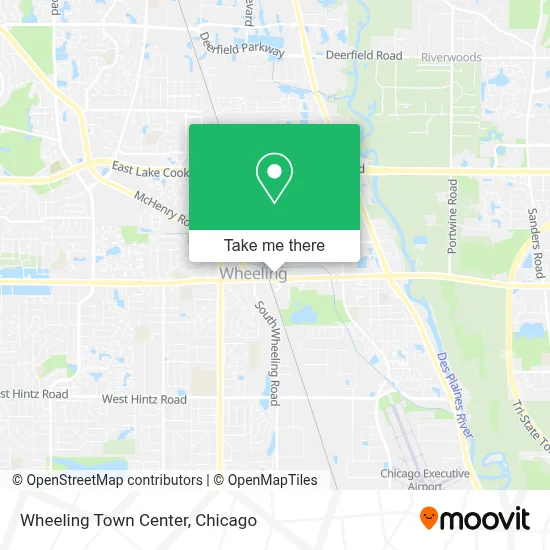 Wheeling Town Center map