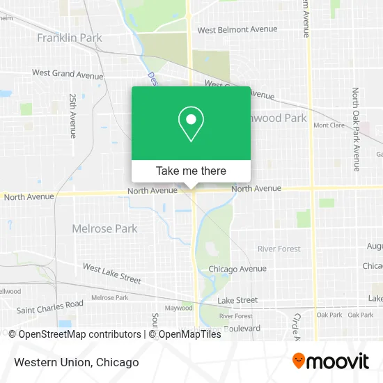 Western Union map