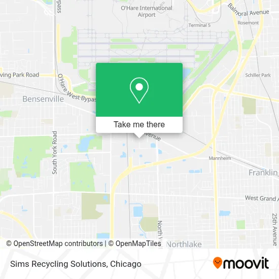 Sims Recycling Solutions map