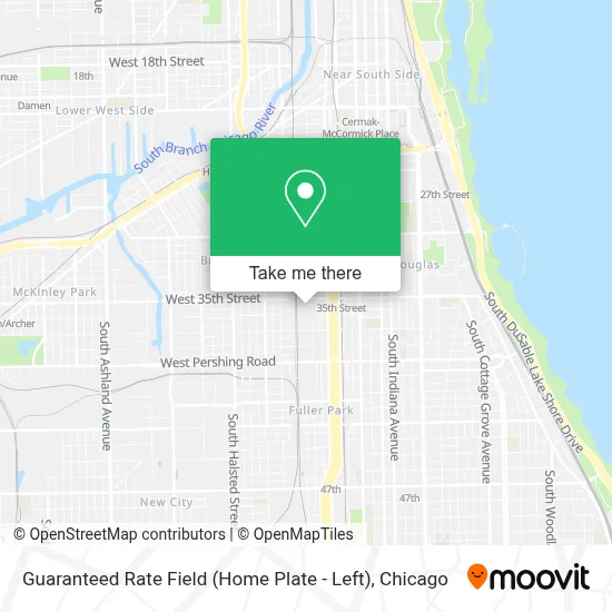 Guaranteed Rate Field  (Home Plate - Left) map