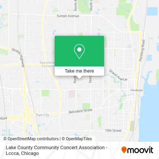 Lake County Community Concert Association - Lccca map