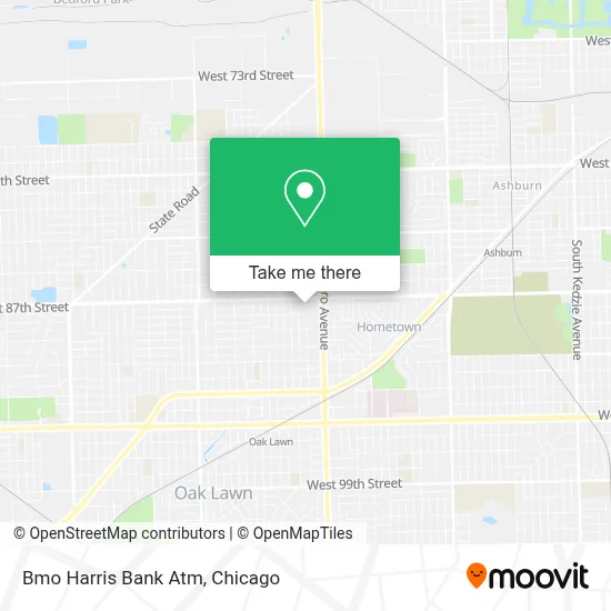 Bmo Harris Bank Atm map